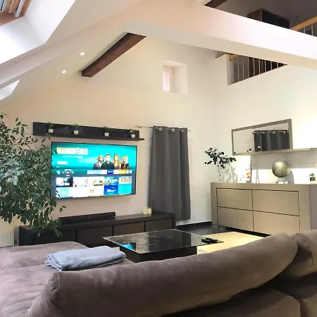 Lägenhet Cozy 120m² With 3 Bedrooms And 1 Cinema Useldange